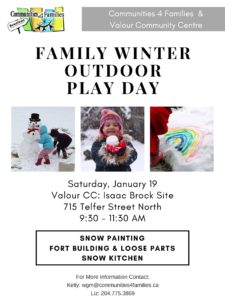 Family Outdoor Play Day @ Valour Community Centre, Isaac Brock Site | Winnipeg | Manitoba | Canada